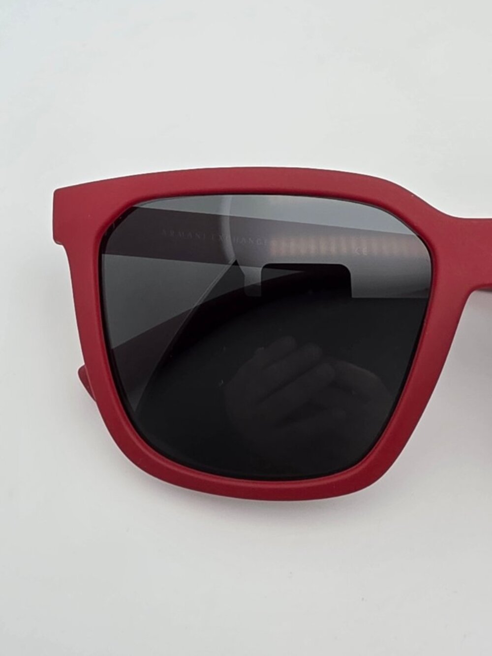 Armani Exchange AX4108S 827487 Red Frame Grey Lens Sunglasses w Case Brazil 57mm - Picture 13 of 15
